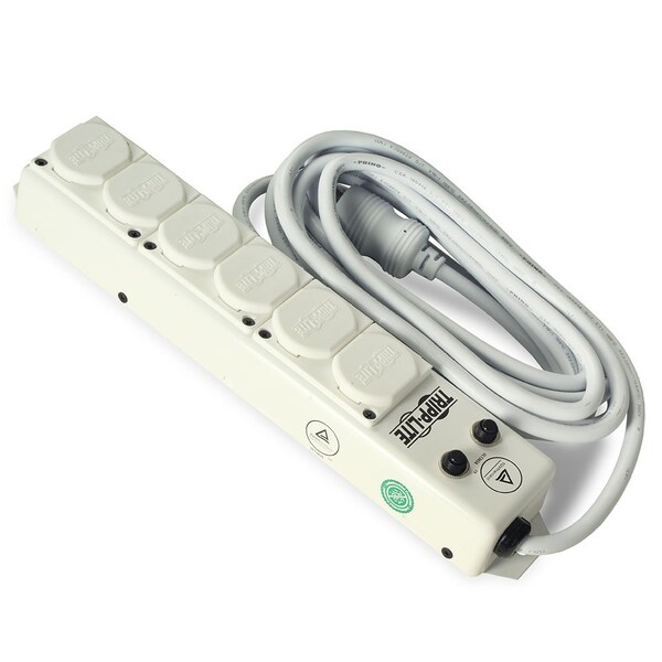 Harloff Hospital Grade Electrical Outlet for M-Series or A-Series Carts, 6 Socket MD-OUTLET6 - main